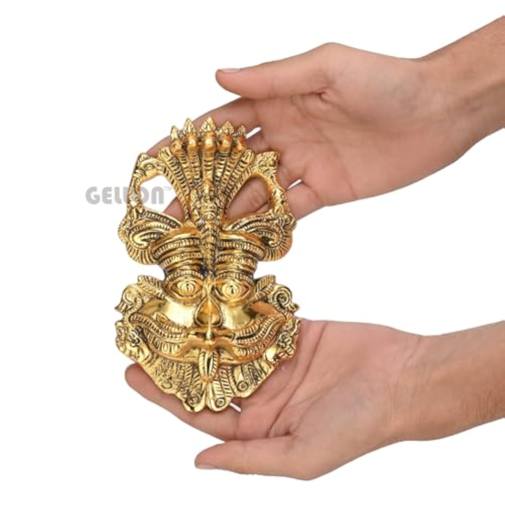 Kirtimukha Aluminium Metal Wall Hanging for Home Decor